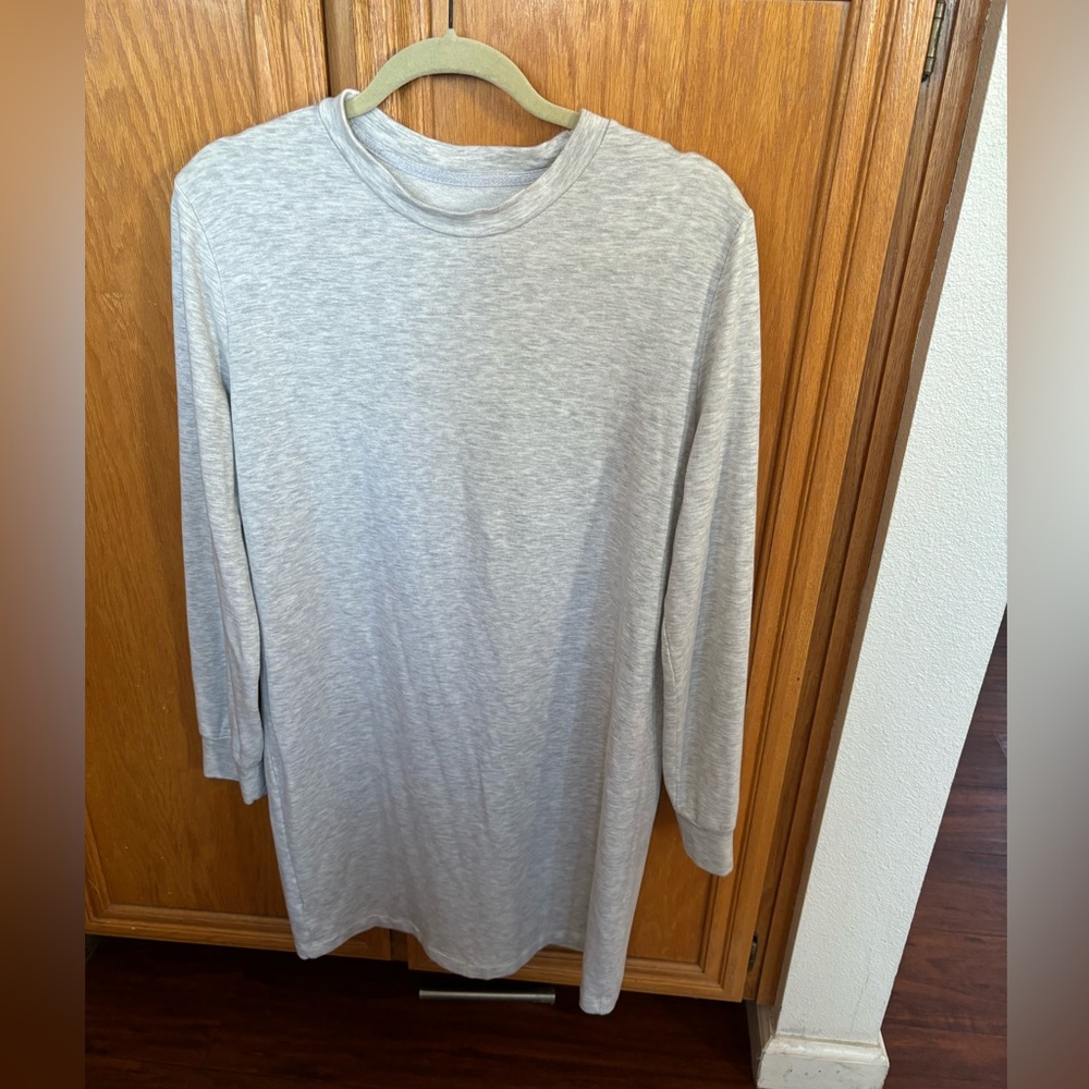 Lou & Grey light grey soft sweater dress small